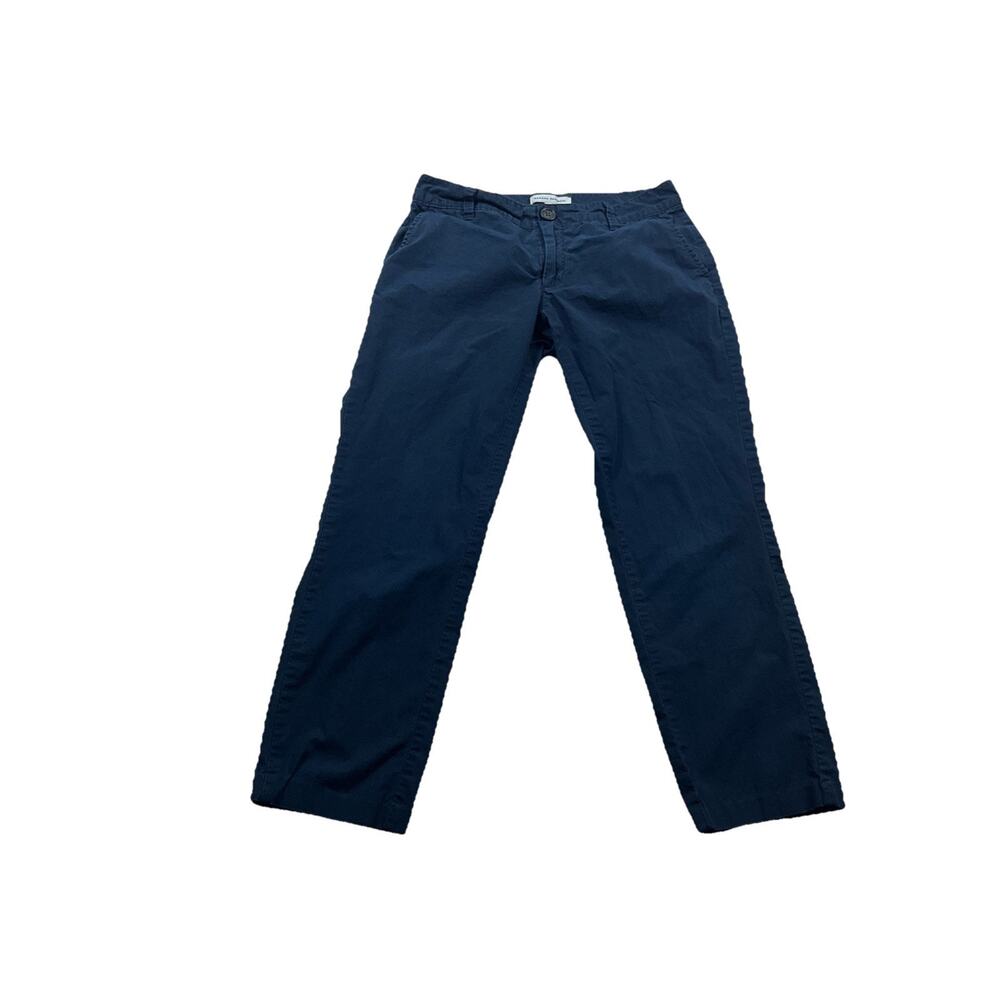 Banana Republic Pants Womens 0 Blue City Chino Mid Rise Slim Straight Leg